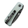 Civivi Baby Banter Thumb Stud Knife (C19068S-8) 2.34" Black Coated Nitro-V Drop Point Blade, Natural G10 Handle