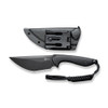 Civivi Concept 22 (C21047-1) 4.8" D2 Black Stonewashed Modified Tanto Plain Blade, Black G-10 Handle