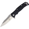 Maserin Reactor Folding Knife (681/G10N)- 4.13" Stonewashed D2 Clip Point Plain Blade, Black G-10 Handle