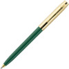 Fisher Space Pens Apollo Plastic Barrel Cap-O-Matic Space Pen (FP001143) PR4 Black Ink, Green Barrel, Gold Cap