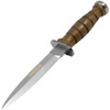 Maserin Diabolik Fixed Blade Knife (999/LG)- 6.30" Satin Bohler N690 Spear Point Plain Blade, Walnut Handle