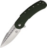 Begg Knives Bodega (BG012) 3.50" Satin D2 Drop Point Plain Blade, Green G-10 Handle