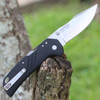 Cold Steel Engage (CSFL30DPLC35) - 3.5" Satin CPM-S35VN Clip Point Plain Blade, Black G-10 Handle