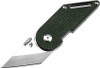 Kansept Knives Pinkerton Dash Linerlock (T3045A5) - 2.0" Stonewash 154CM Straight Edge Plain Blade, Green Micarta Handle