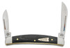 Case Small Congress 27821 Smooth Black Micarta 2 Blade (10268 SS)