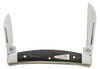 Case Small Congress 27821 Smooth Black Micarta 2 Blade (10268 SS)