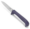 Spyderco Counter Critter K21PPR -3.95" 7Cr17 Stainless Plain Blade, Purple Polymer Handle