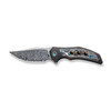 WE Knives Magnetron (WE18058DS1) 3.76" Damascus Clip Point Plain Blade, Titanium Handle.
