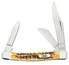 Case Medium Stockman 65336 - 6.5 BoneStag Handle (6.5344 SS) w/ Case Oval Script Shield