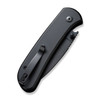 Civivi Qubit (CIVC22030E1) 2.98" 14C28N Black Stonewashed Drop Point Blade, Black Aluminum Handle.