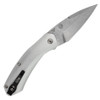 Case Westline O/A 36553 - 2.9" Stonewashed CPM-S35VN Modified Drop Point, Silver Anodized Aluminum Handle