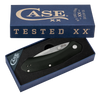 Case Westline O/A 36550 - 3.5" Stonewashed CPM-S35VN Modified Drop Point, Black Anodized Aluminum Handle