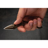 TOPS Knives Papa Delta Fixed Blade - 1.63" Midnight Bronze 1095 Double Edge Dagger Blade, Midnight Bronze 1095 Skeletonized Handle with Incomplete Finger Hole