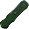 Piranha Excalibur OTF Automatic Knife (PKCP8GT) - 3.2" 154CM Black Dagger Style Blade, Green Aluminum Handle