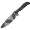Tops Silent Hero (TPHERO04C) 6.50" 1095 Camo Fixed Blade, Black Micarta Handle
