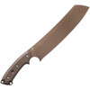 Tops El Chete with Dangler (TPELCH04) 12" 1095 Midnight Bronze Fixed Blade, Green/Black Canvas Micarta Handle