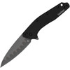 Kershaw Dividend (1812BLKCB) 3" Bohler N690/ CPM-D2 Plain Edge Drop Point Blade, Black Aluminum Handle