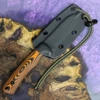 ESEE Ashley Game Knife CPM-S35VN Stonewash Blade Open Detail View