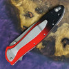 Kershaw Leek Assisted Opening Knife (1660GRD)- 3.00" Stonewashed Magnacut Drop Point Blade, Gradient Red and Black Aluminum Handle