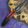 Kershaw Leek A/O (1660GRDBLK) 3" CPM-Magnacut Black Wharncliffe Plain Blade, Gradient Red and Black Aluminum Handle