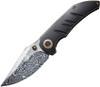 WE, Riff-Raff (WE22020DS1) 3.12" Heimskringla Damasteel Blade, Bronze & Black Titanium Handle