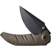 WE Riff-Raff (WE22020B1) 3.12 Black Stonewashed 20CV Blade,Bronze Titanium Handle