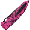 Piranha Knives Predator (PKCP10PKT) 4.125" Black Plain Blade, Pink Aluminum Handle