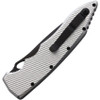 Piranha Knives Predator (PKCP10ST) 4.125" Black Plain Blade, Grey Aluminum Handle
