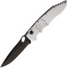 Piranha Mini Predator (PKCP11ST) 3.5" Black CPM S30V Blade, Silver Aluminum Handle
