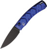 Piranha X (PKCP14BT) 3.3" Black 154CM Blade, Blue Aluminum Handle