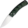 Piranha X (PKCP14G) 3.3" Mirror 154CM Blade, Green Aluminum Handle