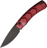 Piranha X (PKCP14RT) 3.3" Black 154CM Blade, Red Aluminum Handle