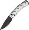 Piranha X (PKCP14ST) 3.3" Black 154CM Blade, Silver Aluminum Handle