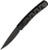 Piranha Knives Virus (PKCP15BKT) 3.25" Black CPM S30V Blade, Black Aluminum Handle