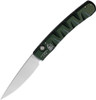 Piranha Knives Virus (PKCP15G) 3.25" Mirror CPM S30V Blade, Green Aluminum Handle