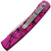 Piranha Knives Virus (PKCP15PK) 3.25" Mirror CPM S30V Blade, Pink Aluminum Handle