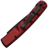 Piranha Knives Virus (PKCP15RT) 3.25" Black CPM S30V Blade, Red Aluminum Handle