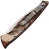 Piranha Knives DNA (PKCP16C) 3.25" Mirror CPM S30V Blade, Tan Camo Aluminum Handle