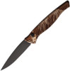 Piranha Knives DNA (PKCP16CT) 3.25" Black CPM S30V Blade, Tan Camo Aluminum Handle