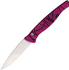 Piranha Knives DNA (PKCP16PK) 3.25" Mirror CPM S30V Blade, Pink Aluminum Handle