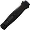 Piranha Rated-R (PKCP19BKTS) 3.5" 154CM Black Partially Serrated Clip Point Blade, Black Aluminum Handle