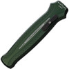 Piranha Rated-R (PKCP19G) 3.5" 154CM Mirror Clip Point Blade, Green Aluminum Handle