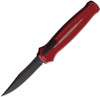 Piranha Rated-R (PKCP19RT) 3.5" 154CM Black Clip Point Blade, Red Aluminum Handle