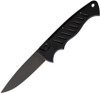 Piranha Pocket (PKCP1BKT) 3.2" 154CM Black Drop Point Blade, Black Aluminum Handle