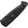 Piranha Pocket (PKCP1BKTS) 3.2" 154CM Black Drop Point Partially Serrated Blade, Black Aluminum Handle