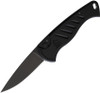 Piranha Fingerling (PKCP2BKT) 2.5" Black 154CM Drop Point Blade, Black Aluminum Handle