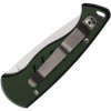 Piranha Fingerling (PKCP2G) 2.5" Mirror 154CM Drop Point Blade, Green Aluminum Handle