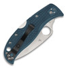Spyderco LeafJumper 2 Lightweight (C262PBLK390) - 3.09" Satin Bohler K390 Plain Blade, Blue FRN Handle