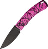 Piranha Knives Auto X (PKCP14PKT) 3.30" Black CPM-154CM Blade, Pink Aluminum Handle