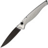 Piranha Knives DNA (PKCP16ST) 3.25" Black CPM S30V Blade, Silver Aluminum Handle